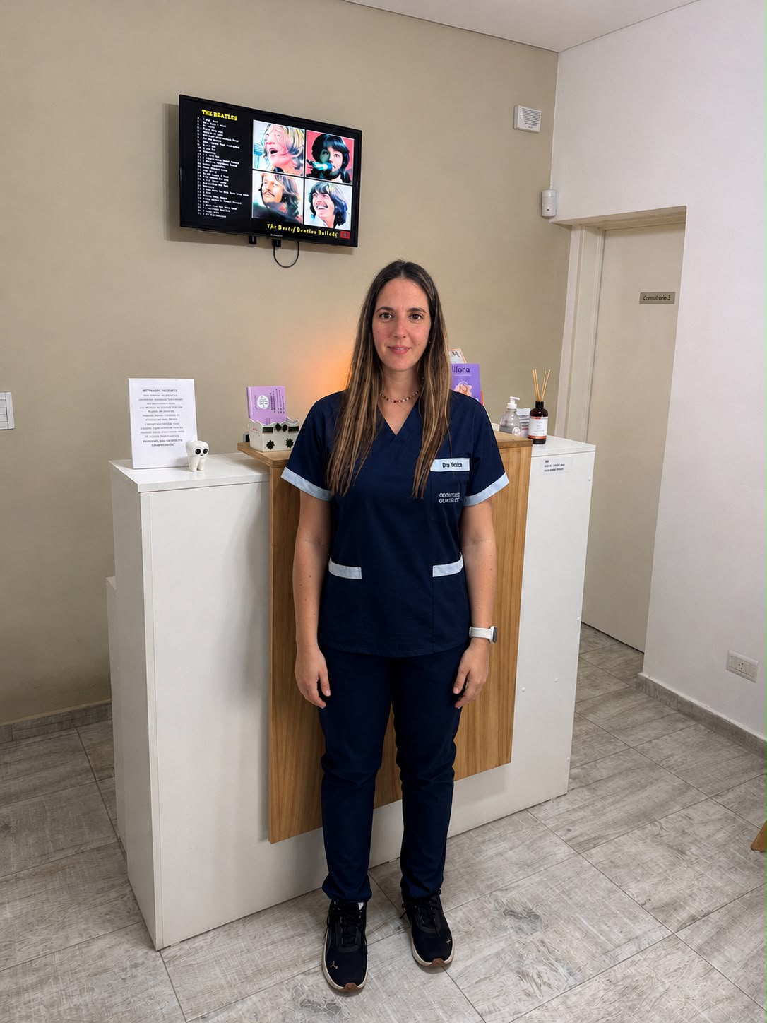 Dra. Yesica Giovannetti en el consultorio